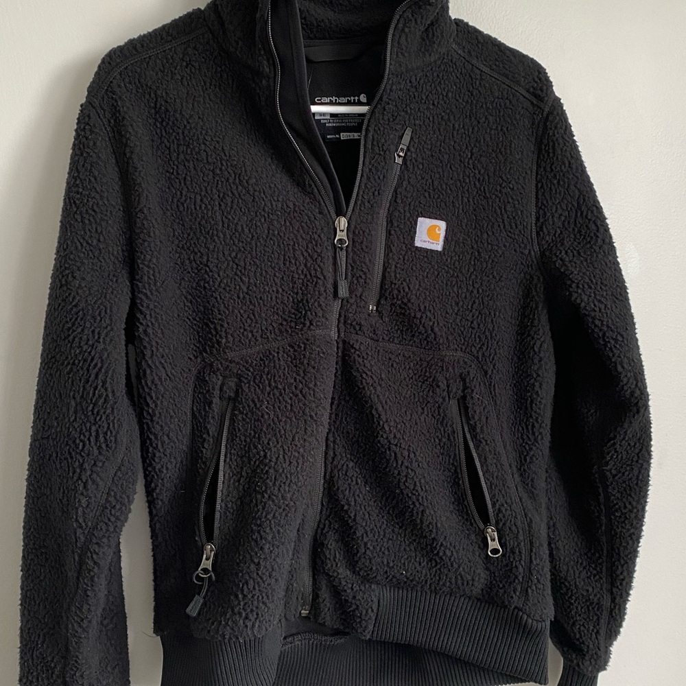 Carhartt Black Sherpa Fleece woman’s small Jacket